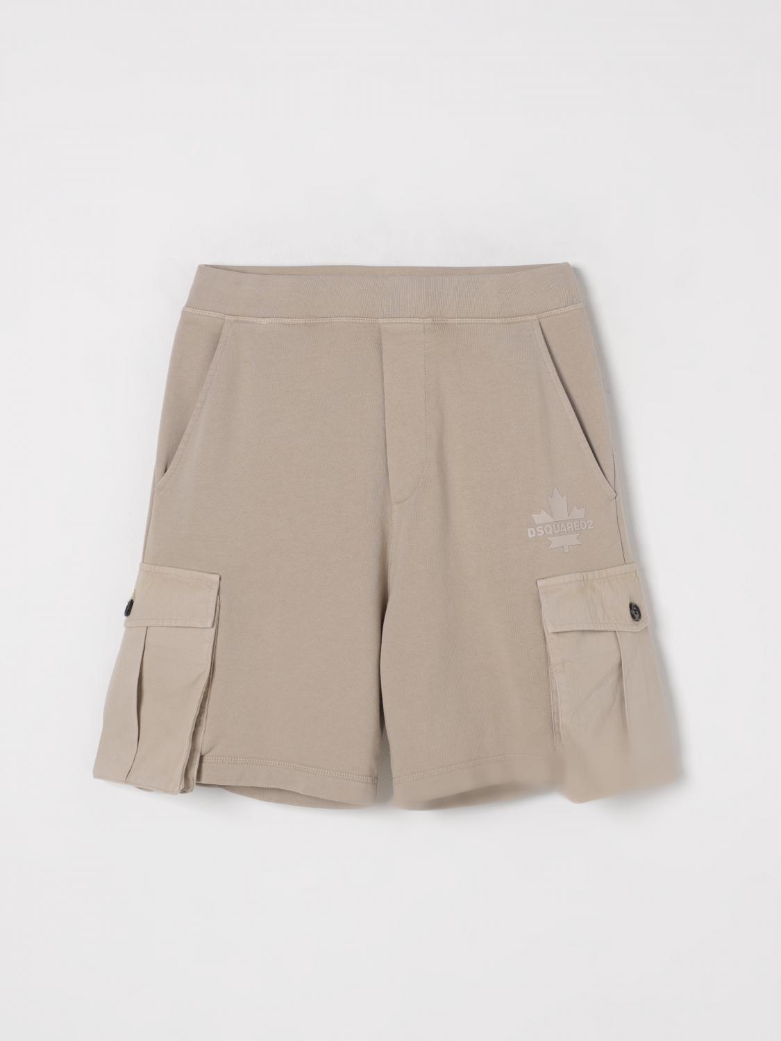 DSQUARED2 SHORTS: Short kids Dsquared2, Beige - Img 1