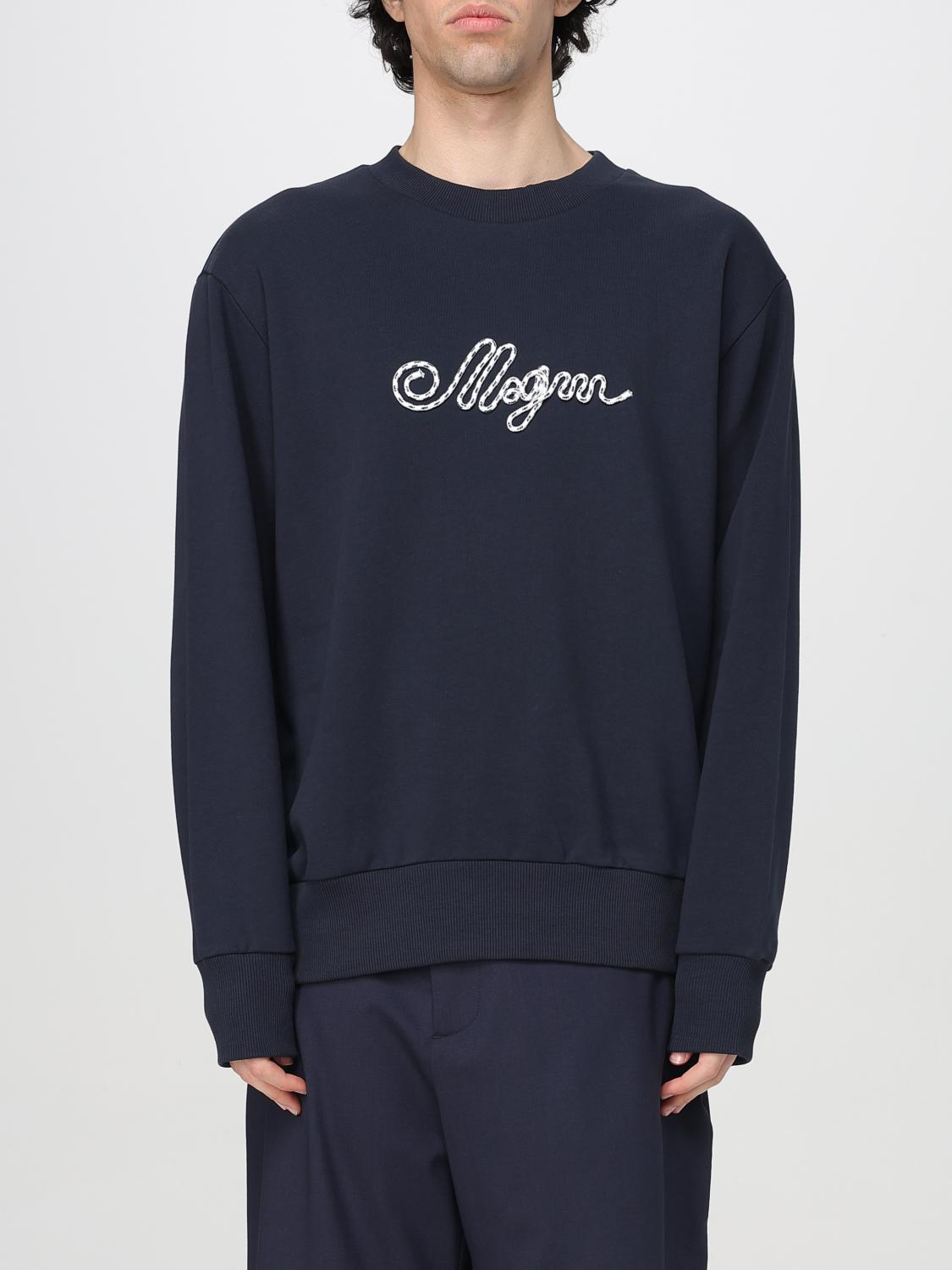 MSGM SWEATSHIRT: Sweater men MSGM, Blue - Img 1