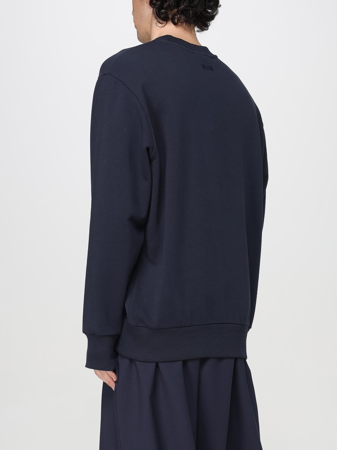 MSGM SWEATSHIRT: Sweater men MSGM, Blue - Img 3
