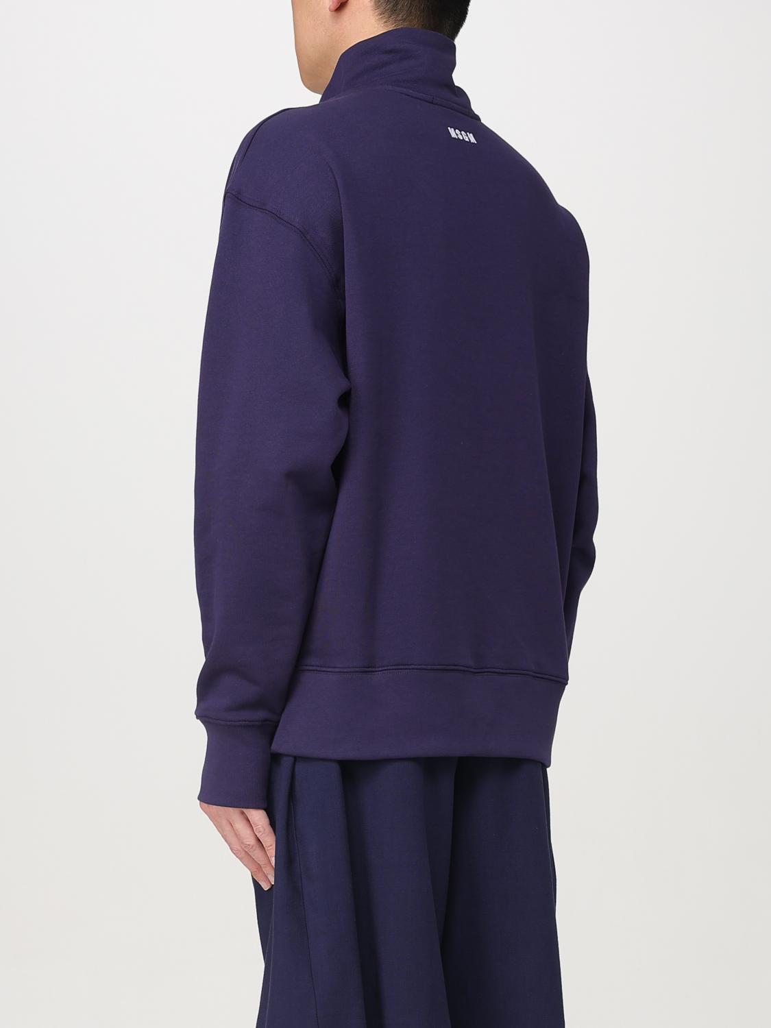 MSGM SWEATSHIRT: Sweater men MSGM, Blue - Img 3