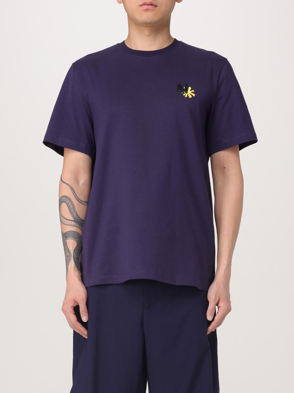 MSGM T-SHIRT: T-shirt MSGM in cotone con logo , Blue - Img 1