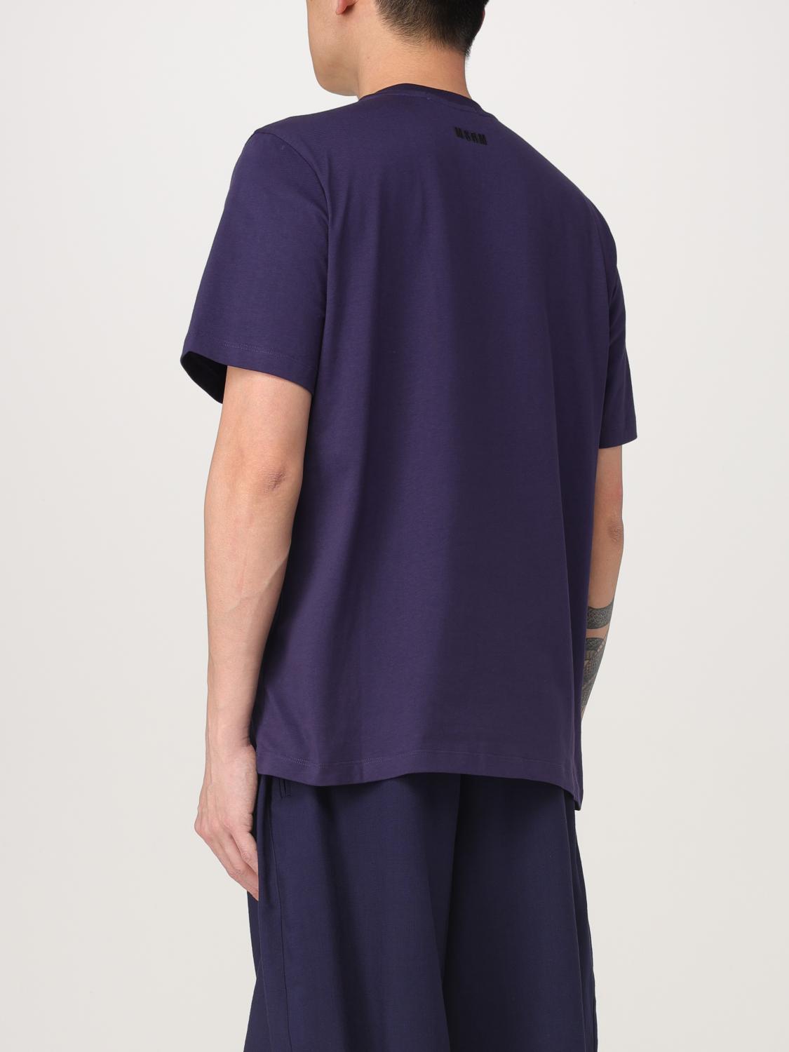 MSGM T-SHIRT: T-shirt MSGM in cotone con logo , Blue - Img 2