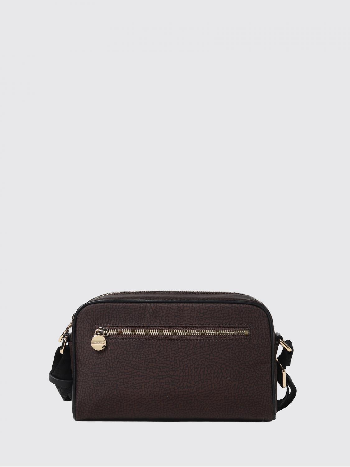BORBONESE BORSA MINI: Borsa Eco Line Borbonese in tessuto riciclato stampa OP, Beige - Img 1