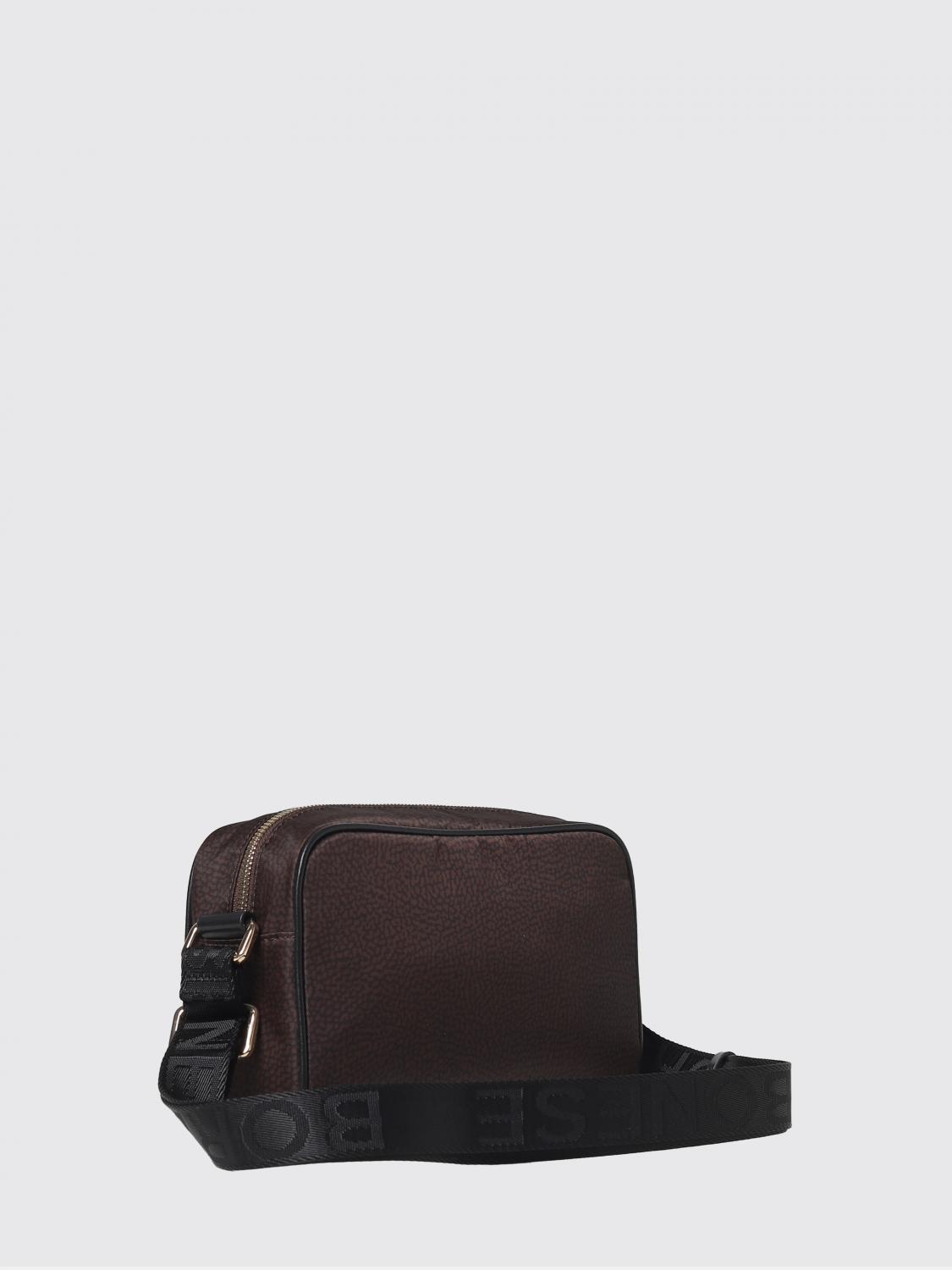 BORBONESE BORSA MINI: Borsa Eco Line Borbonese in tessuto riciclato stampa OP, Beige - Img 2