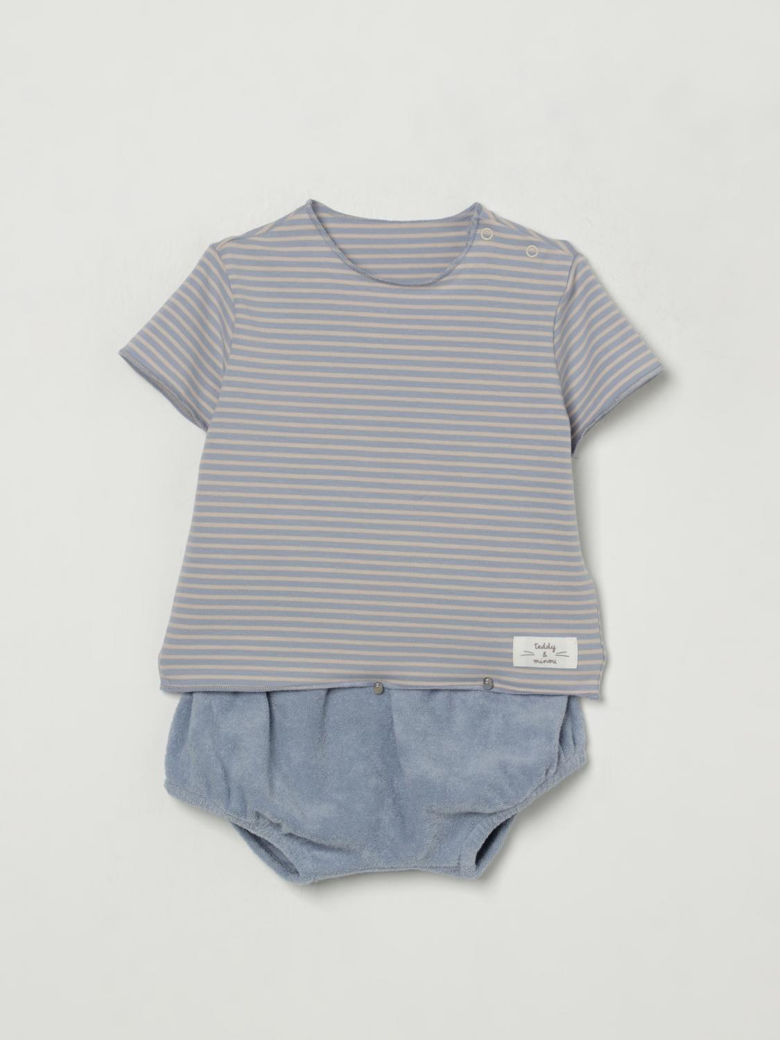 TEDDY & MINOU ENSEMBLE: Ensemble enfant Teddy & Minou, Gris - Img 1