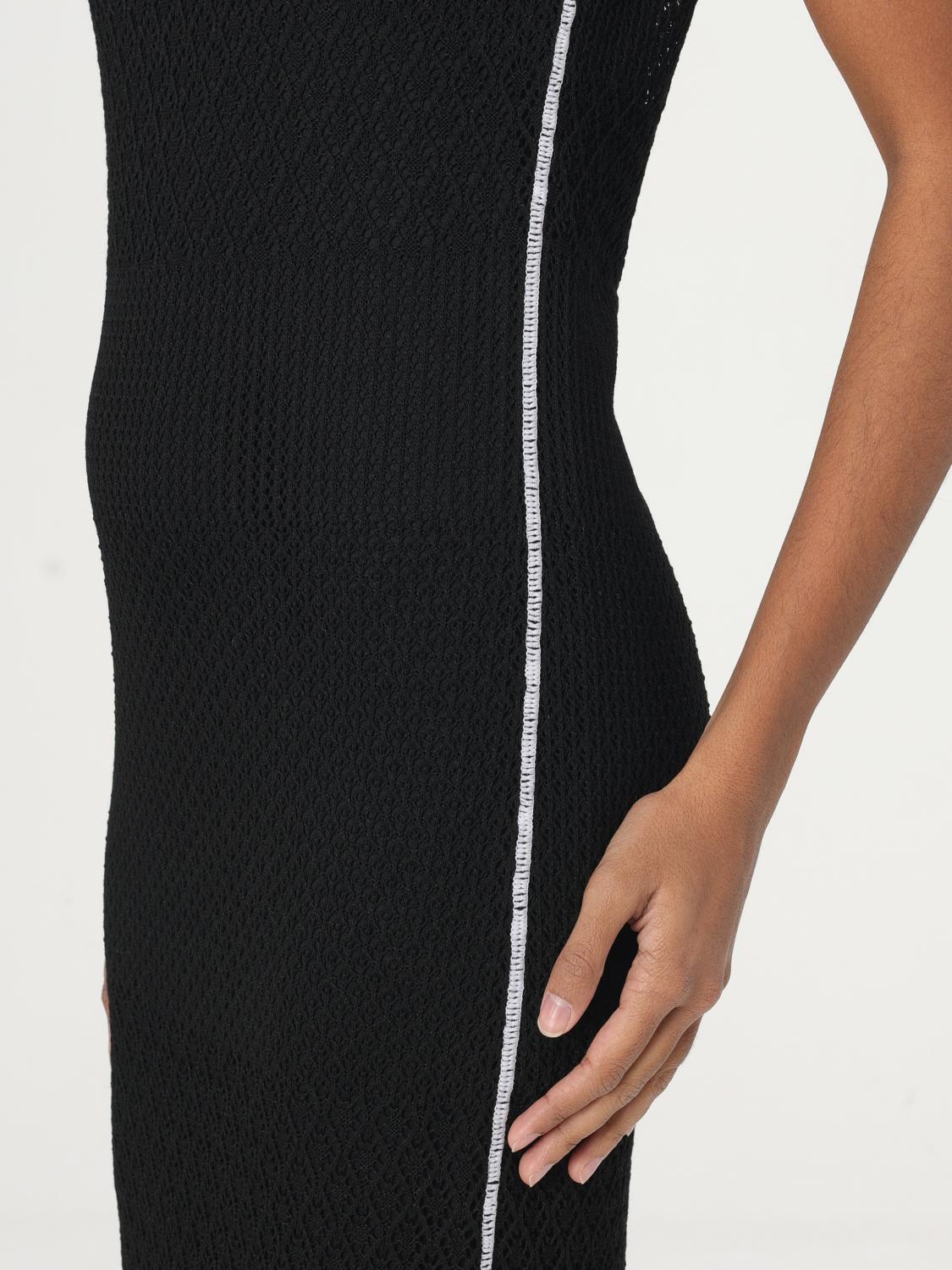 PINKO ABITO: Abito midi Pinko in maglia di viscosa , Nero - Img 3