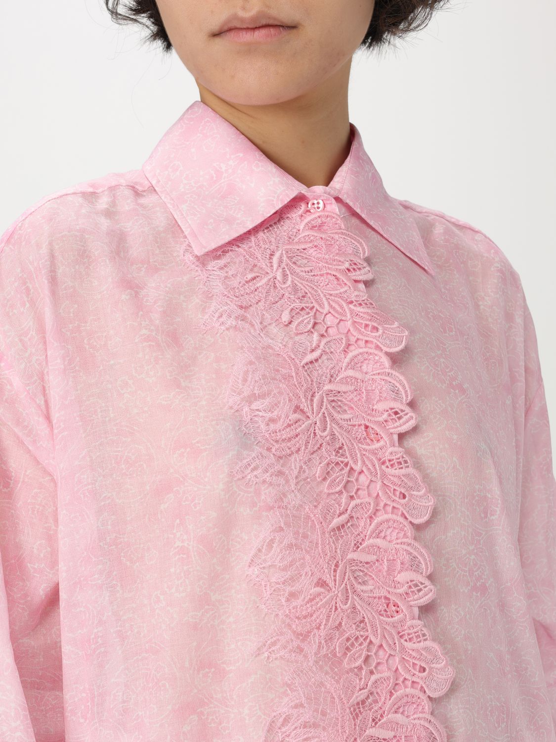 ERMANNO SCERVINO SHIRT: Shirt woman Ermanno Scervino, Pink - Img 4