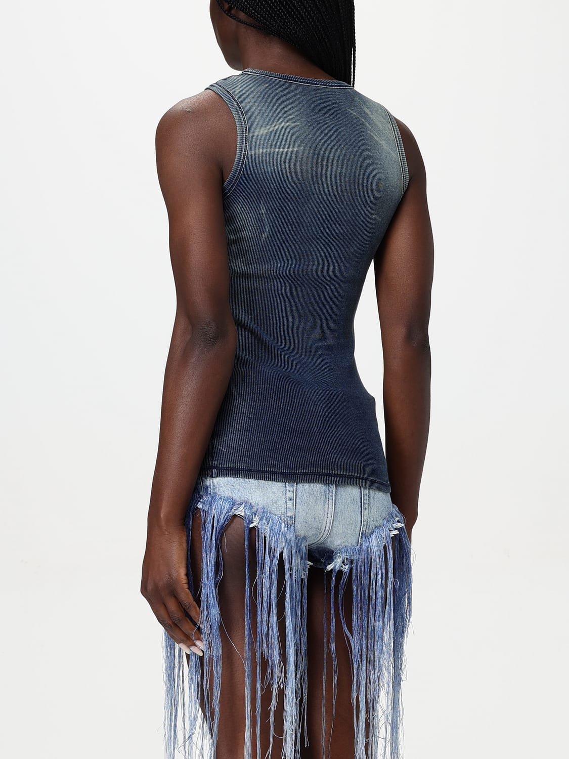 DIESEL TOP: Jersey mujer Diesel, Azul Oscuro - Img 3