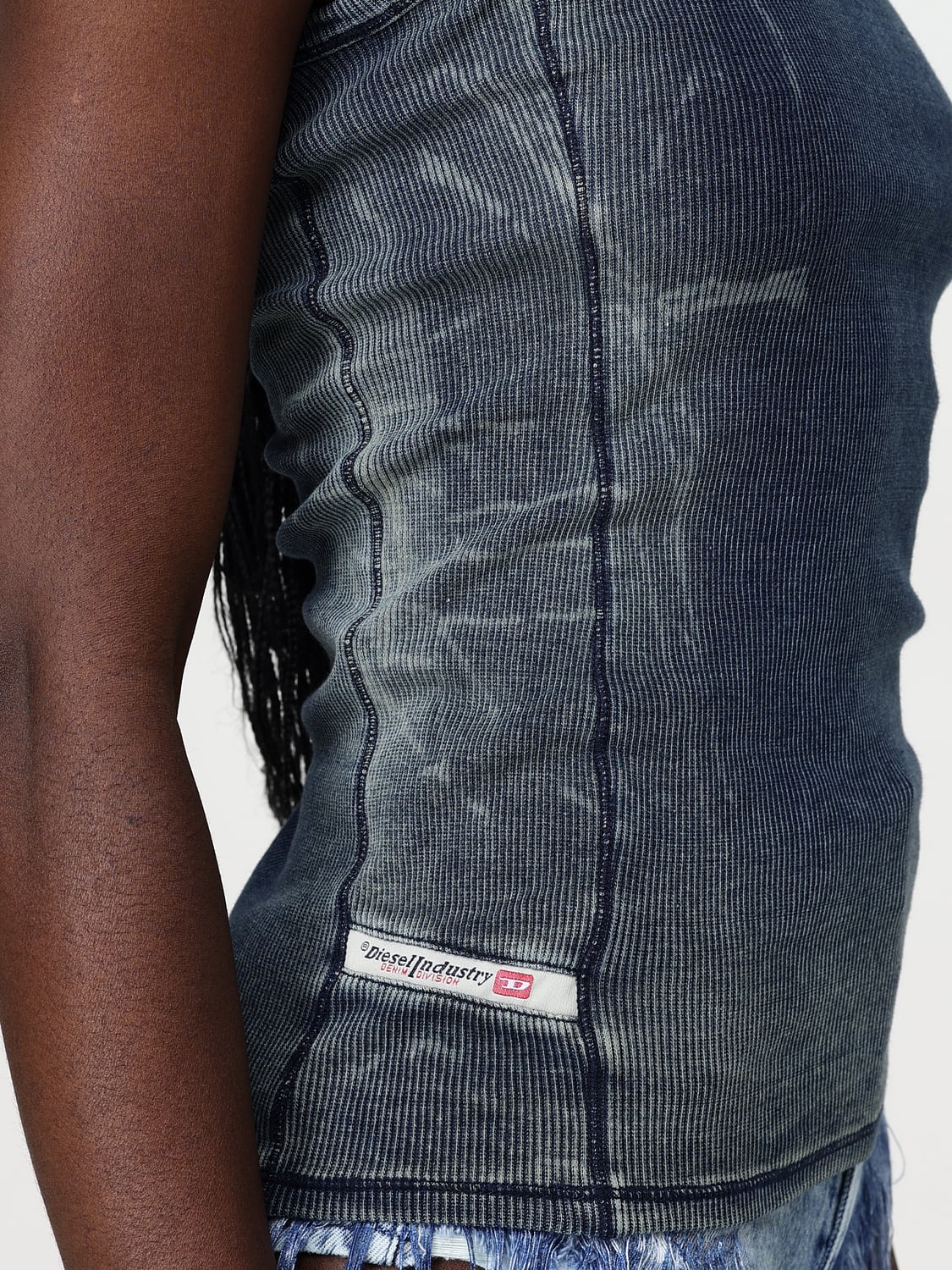 DIESEL TOP: Jersey mujer Diesel, Azul Oscuro - Img 4