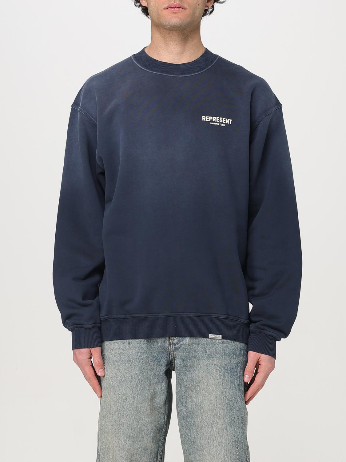 REPRESENT SWEATSHIRT: Sweatshirt men Represent, Blue - Img 1