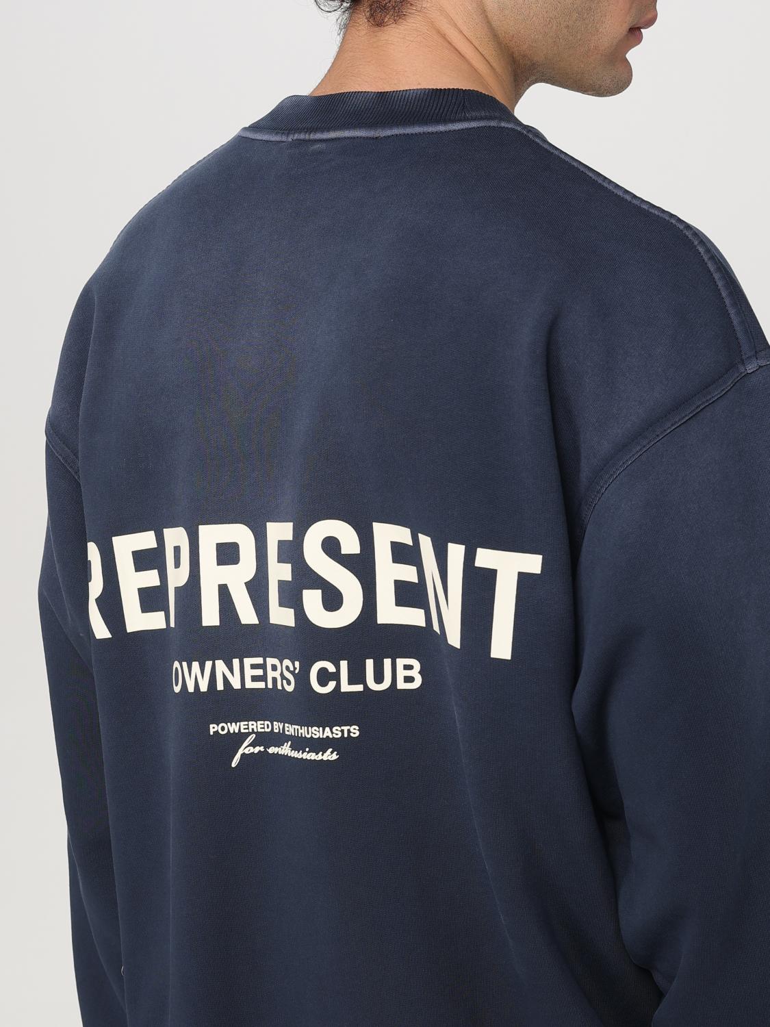REPRESENT SWEATSHIRT: Sweatshirt men Represent, Blue - Img 3
