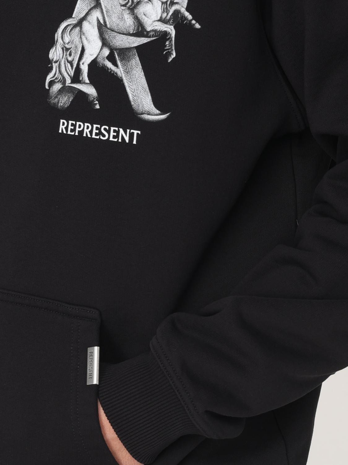 REPRESENT スウェットシャツ: スウェットシャツ メンズ Represent, ブラック - Img 4