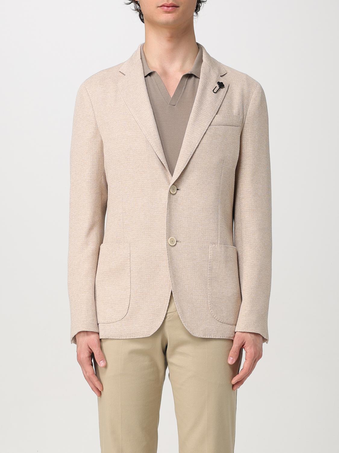 Lardini Jacket men - Beige | ESLKJ5E95ESJ64041 | GIGLIO.COM