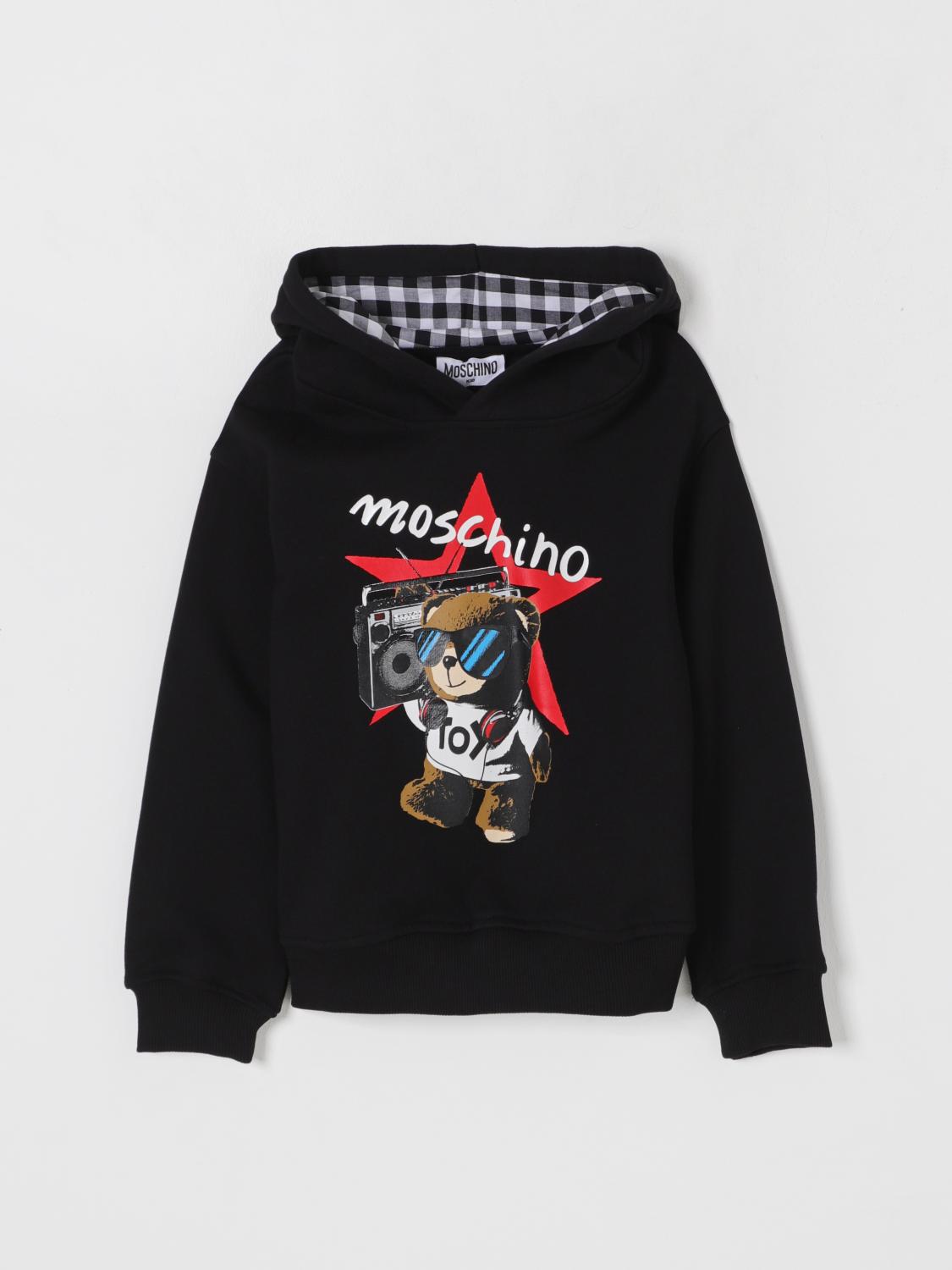 MOSCHINO PULLOVER: Pullover kinder Moschino, Schwarz - Img 1