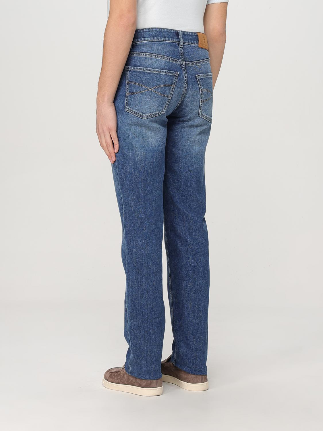 BRUNELLO CUCINELLI JEANS: Jeans casual Brunello Cucinelli in denim , Blue - Img 3