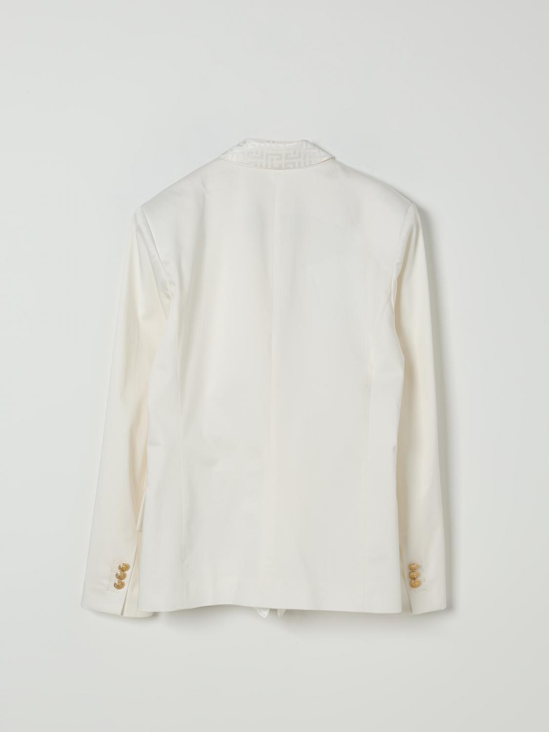 BALMAIN GIACCA: Jacket kids Balmain, White - Img 2