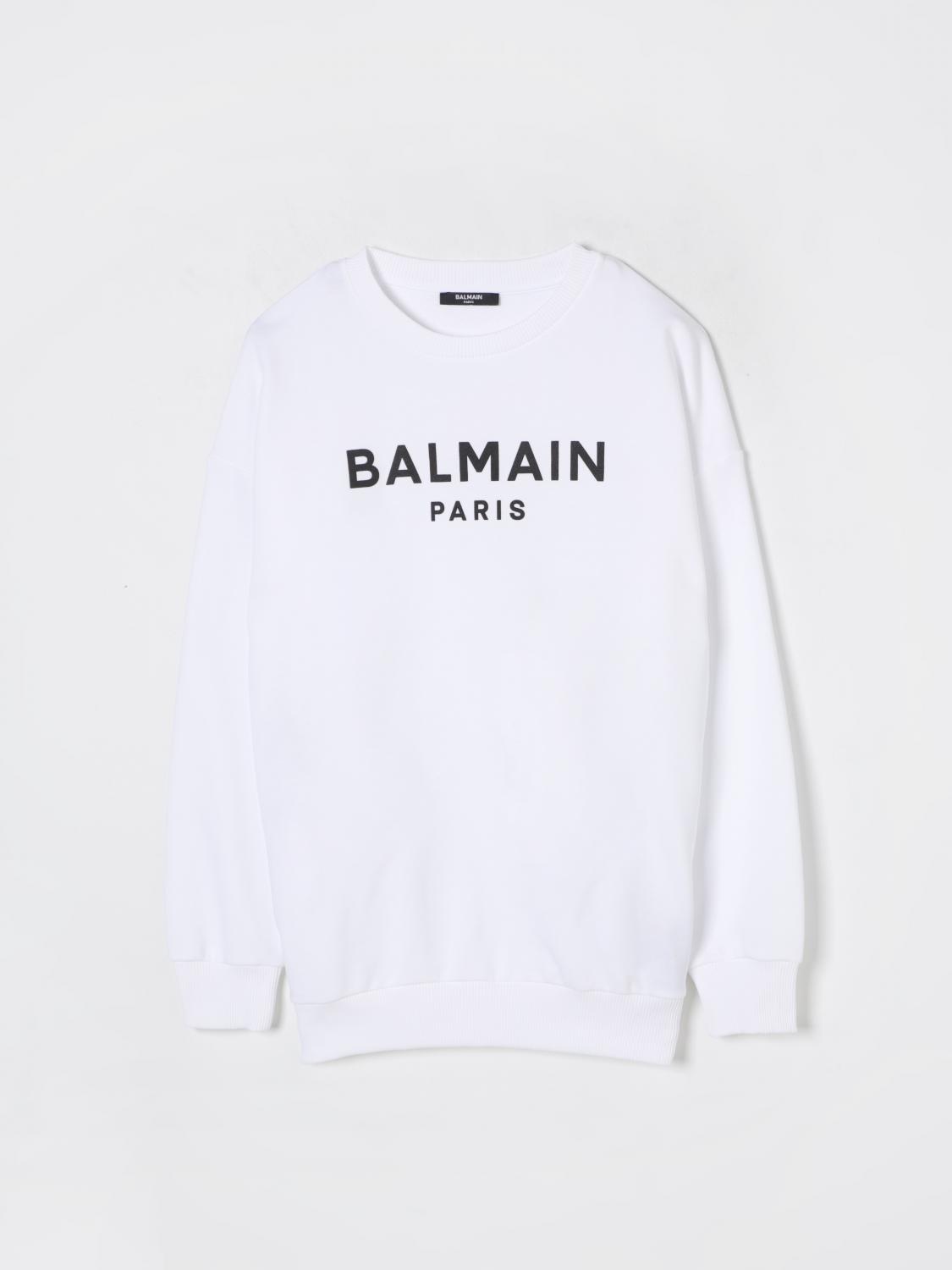 BALMAIN PULLOVER: Pullover kinder Balmain, Weiß - Img 1