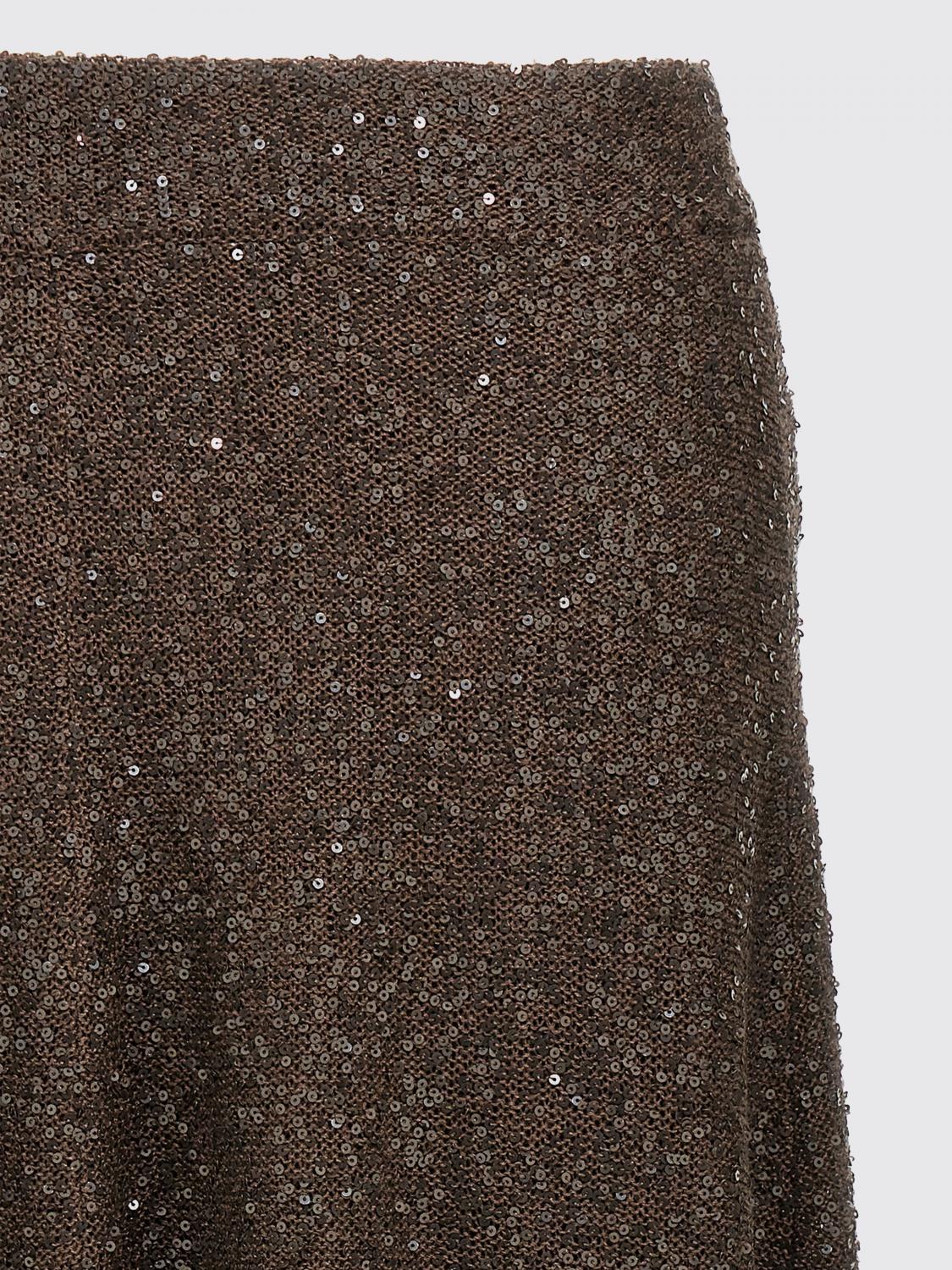 BRUNELLO CUCINELLI SKIRT: Skirt woman Brunello Cucinelli, Brown - Img 3