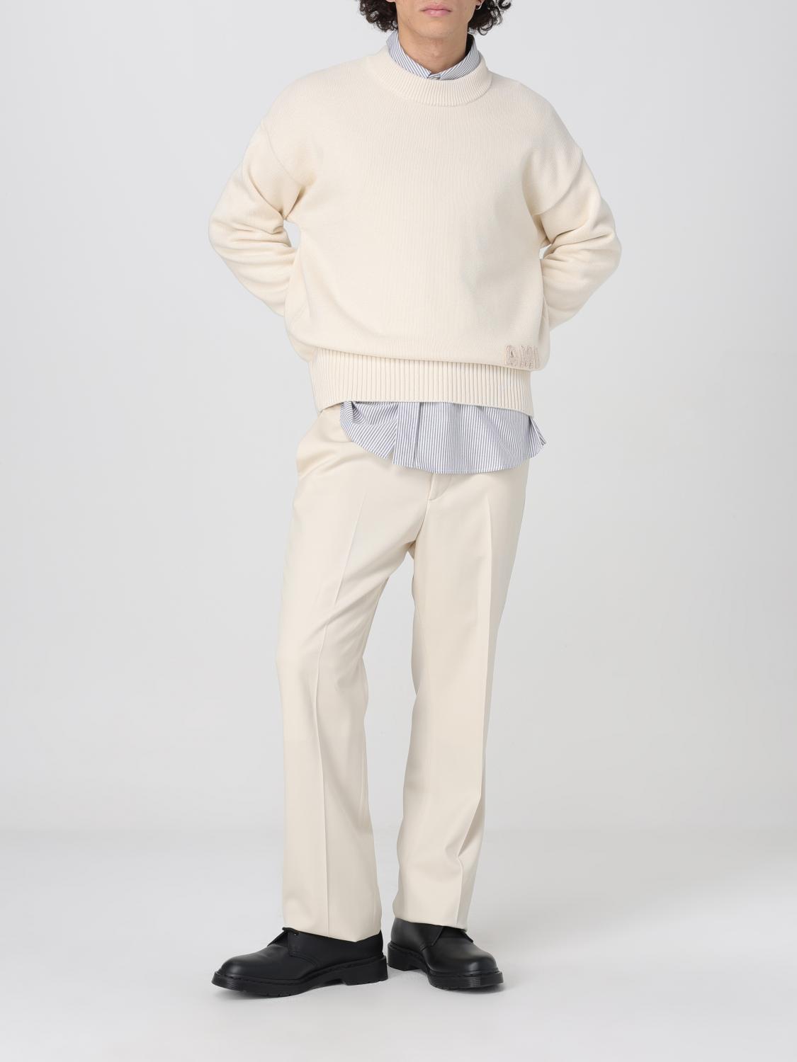 AMI PARIS SHIRT: Striped Cotton Shirt Ami Paris, Black - Img 2