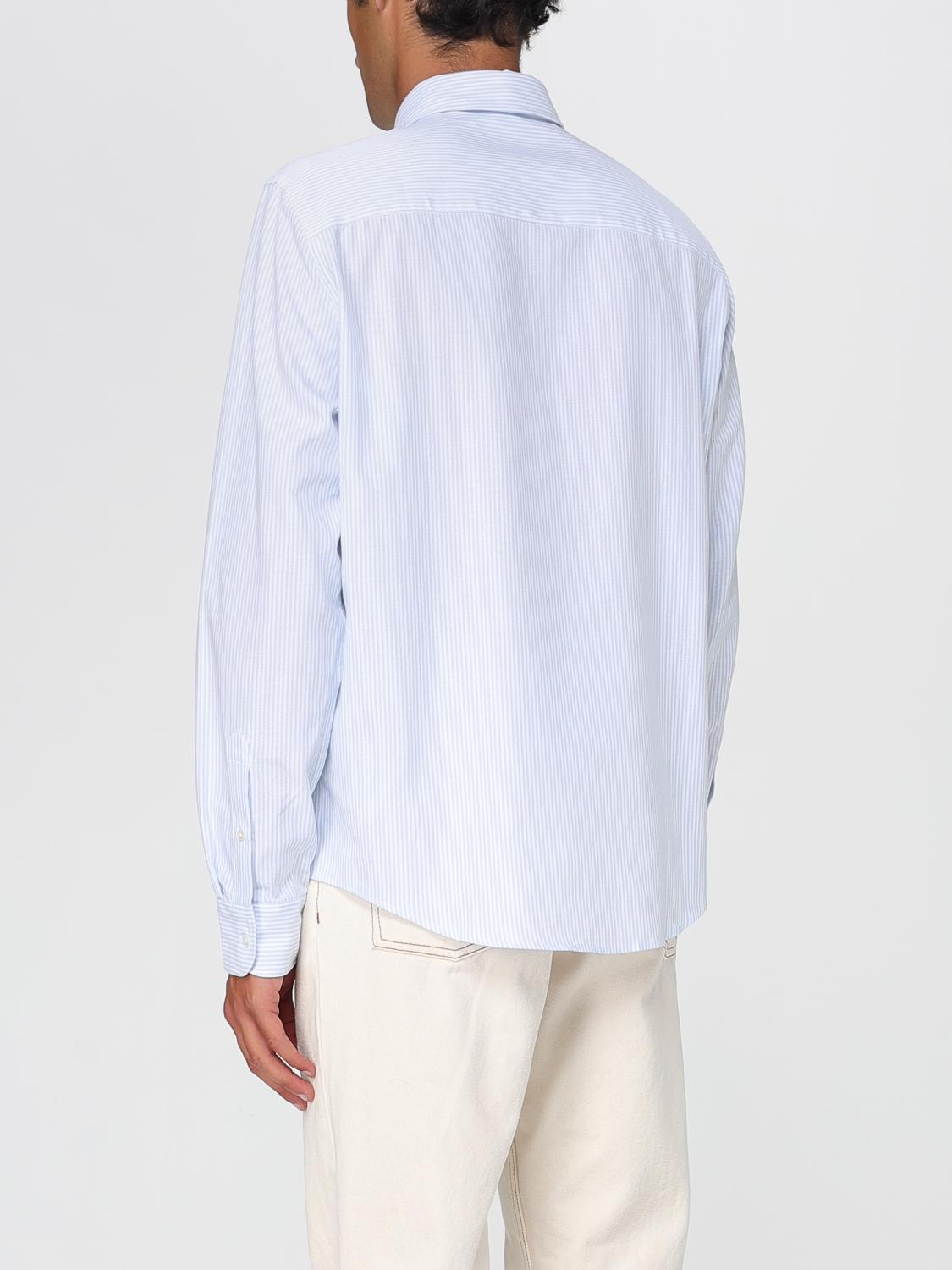AMI PARIS CAMICIA: Camicia Ami Paris in cotone a righe , Blue 1 - Img 3