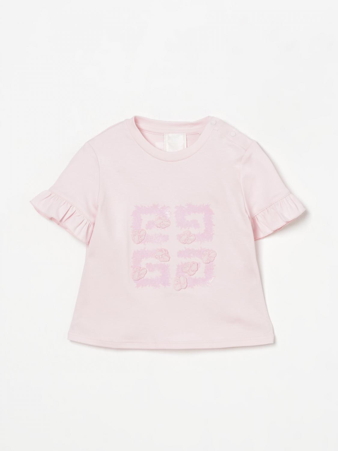 GIVENCHY T-SHIRT: T-shirt kids Givenchy, Pink - Img 1