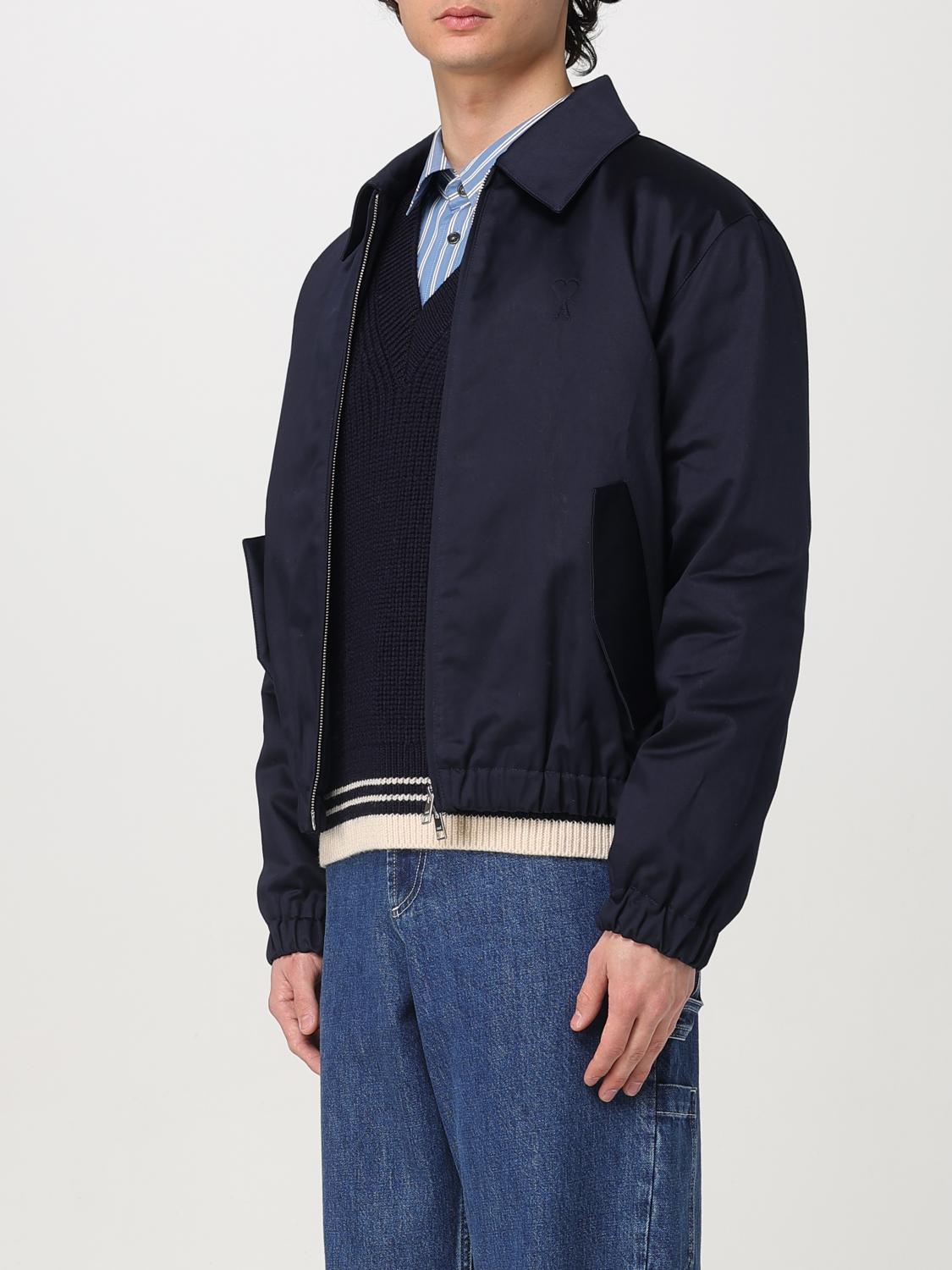 AMI PARIS GIACCA: Bomber Ami Paris in cotone , Blue - Img 4