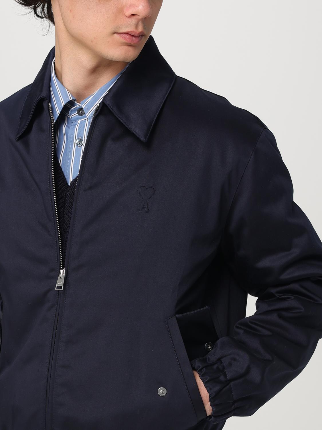 AMI PARIS GIACCA: Bomber Ami Paris in cotone , Blue - Img 5