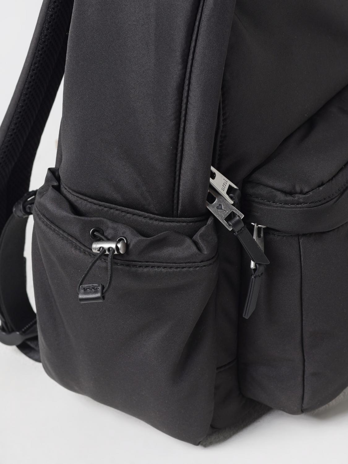 AMI PARIS RUCKSACK: Rucksack herren Ami Paris, Schwarz - Img 3