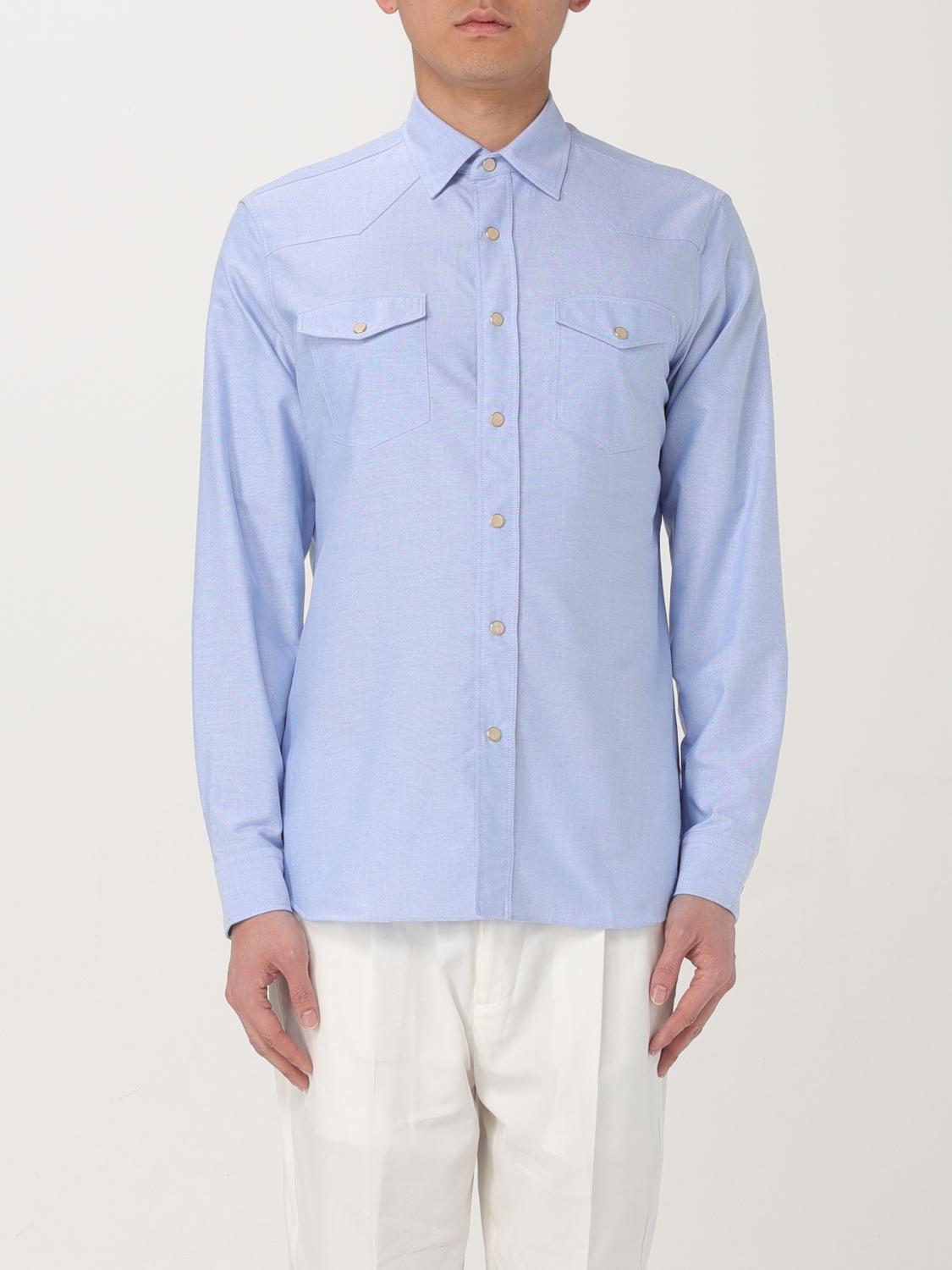 LARDINI SHIRT: Shirt men Lardini, Blue - Img 1