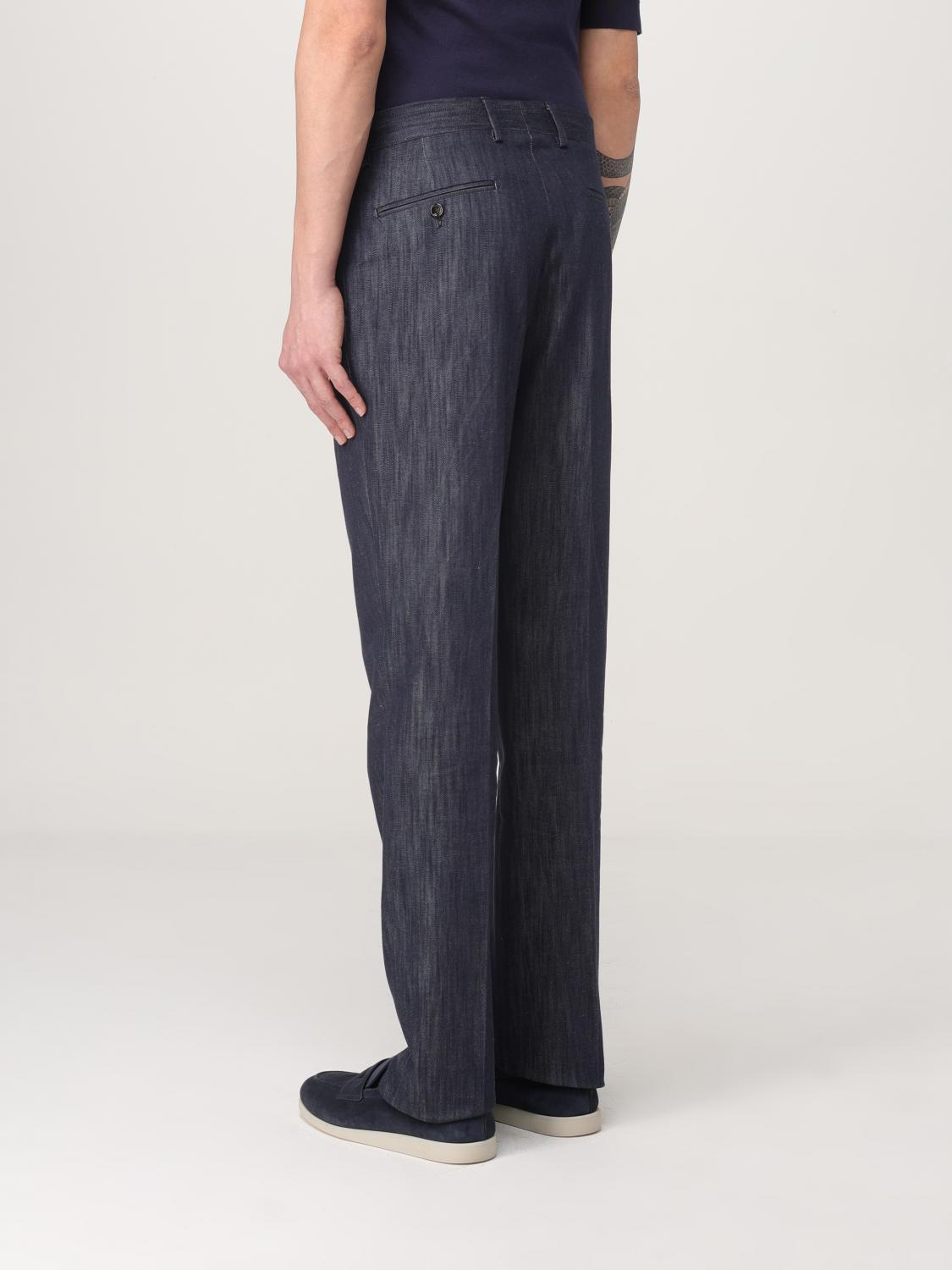 LARDINI PANTS: Pants men Lardini, Blue - Img 2