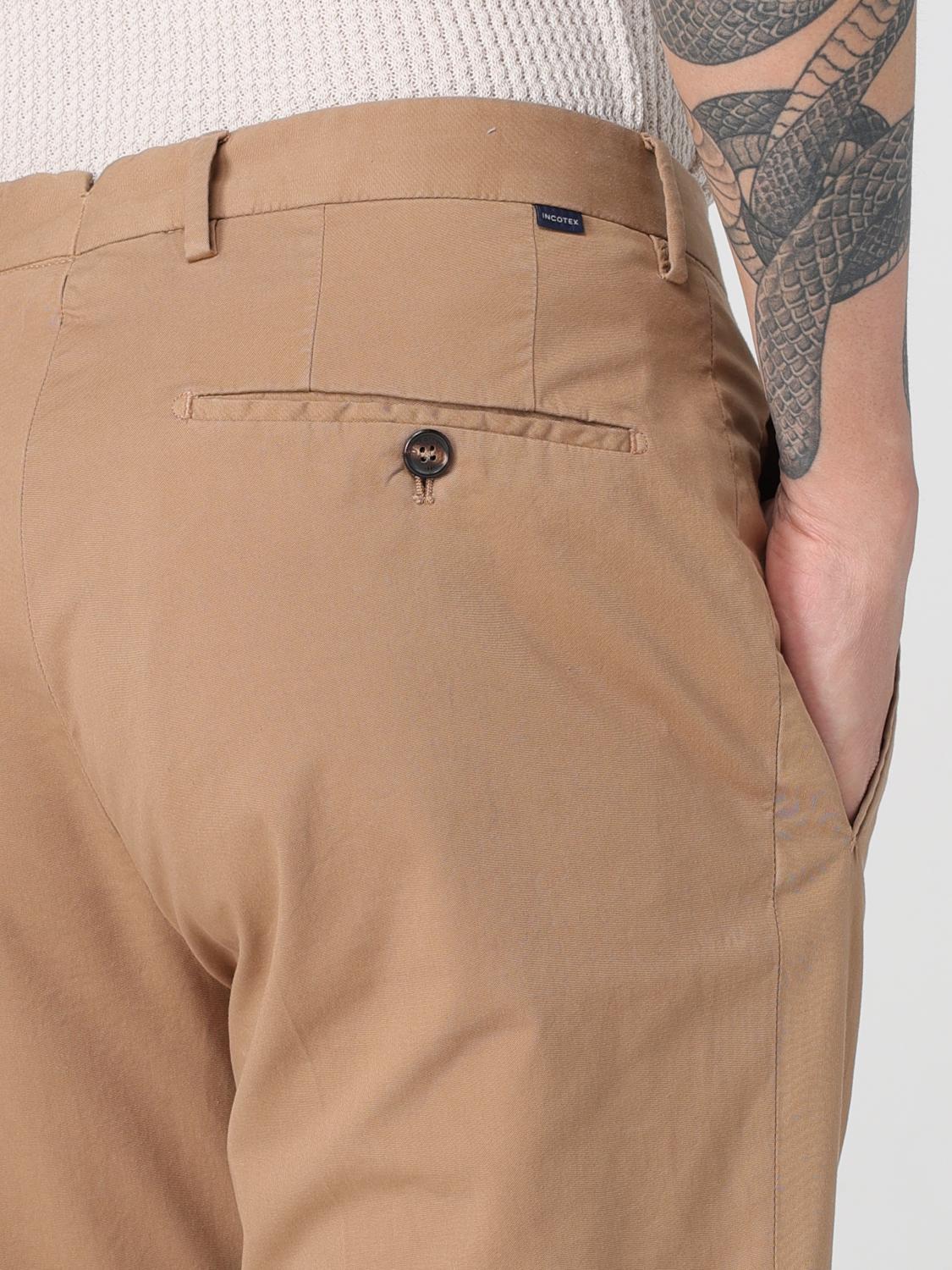 INCOTEX PANTALONI: Pantalone chino Incotex in cotone stretch , Cammello - Img 3