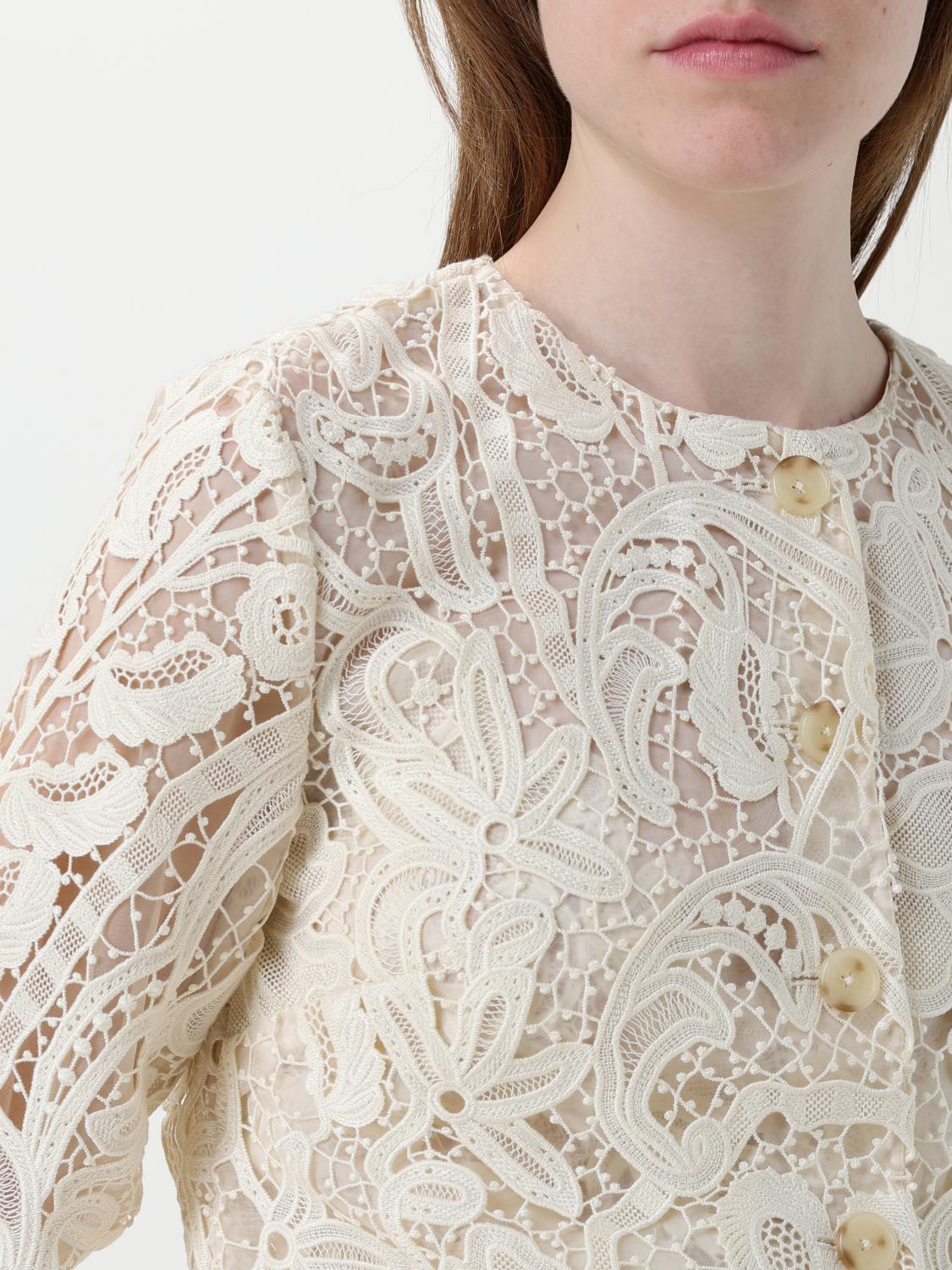 ULLA JOHNSON JACKE: Blazer damen Ulla Johnson, Ecru - Img 4