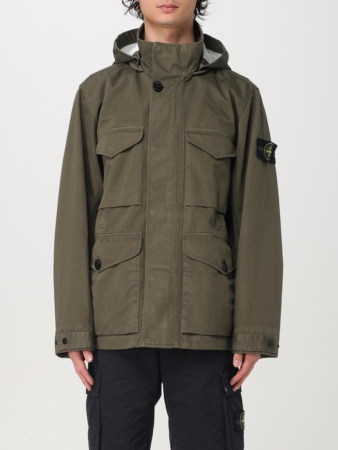 STONE ISLAND 재킷: 재킷 남성 Stone Island, 그린 - Img 1