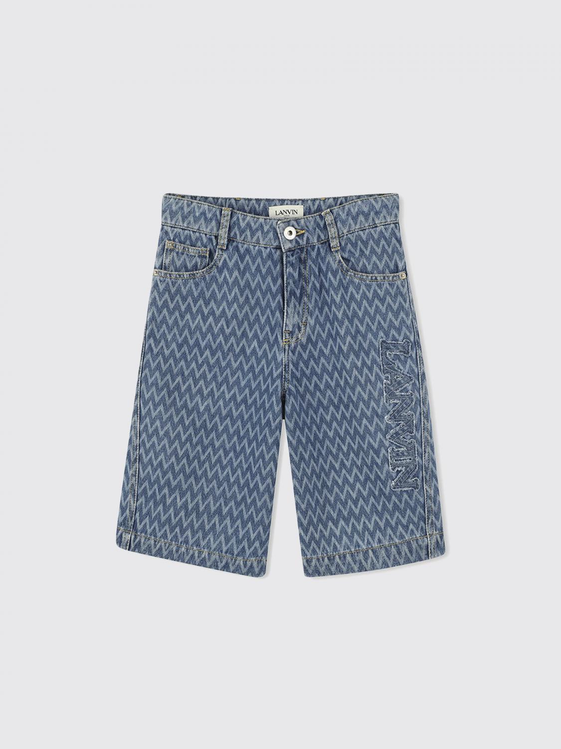 LANVIN SHORTS: Pants kids Lanvin, Blue - Img 1