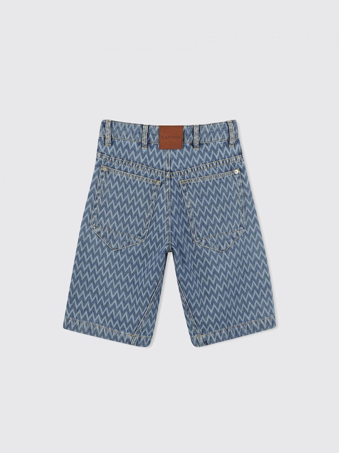 LANVIN SHORTS: Pants kids Lanvin, Blue - Img 2