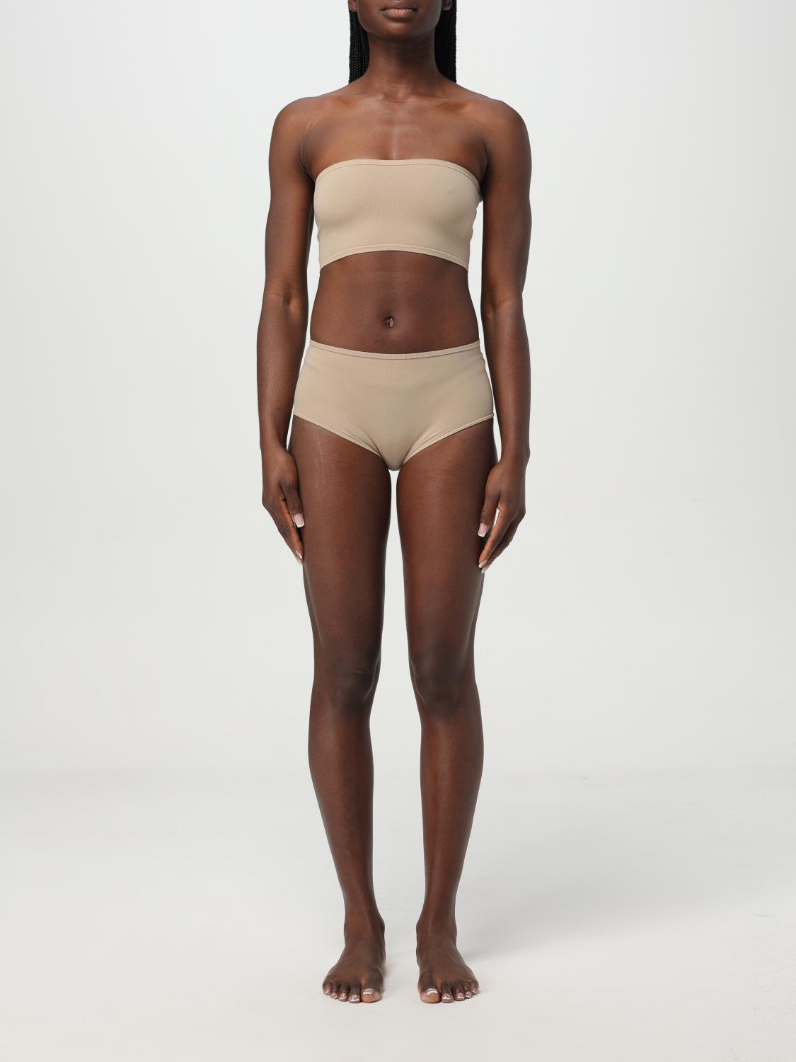 ALAÏA INTIMO: Set fascia + culotte AlaÏa in maglia stretch , Beige - Img 2