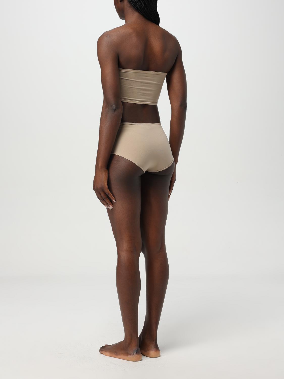 ALAÏA INTIMO: Set fascia + culotte AlaÏa in maglia stretch , Beige - Img 3