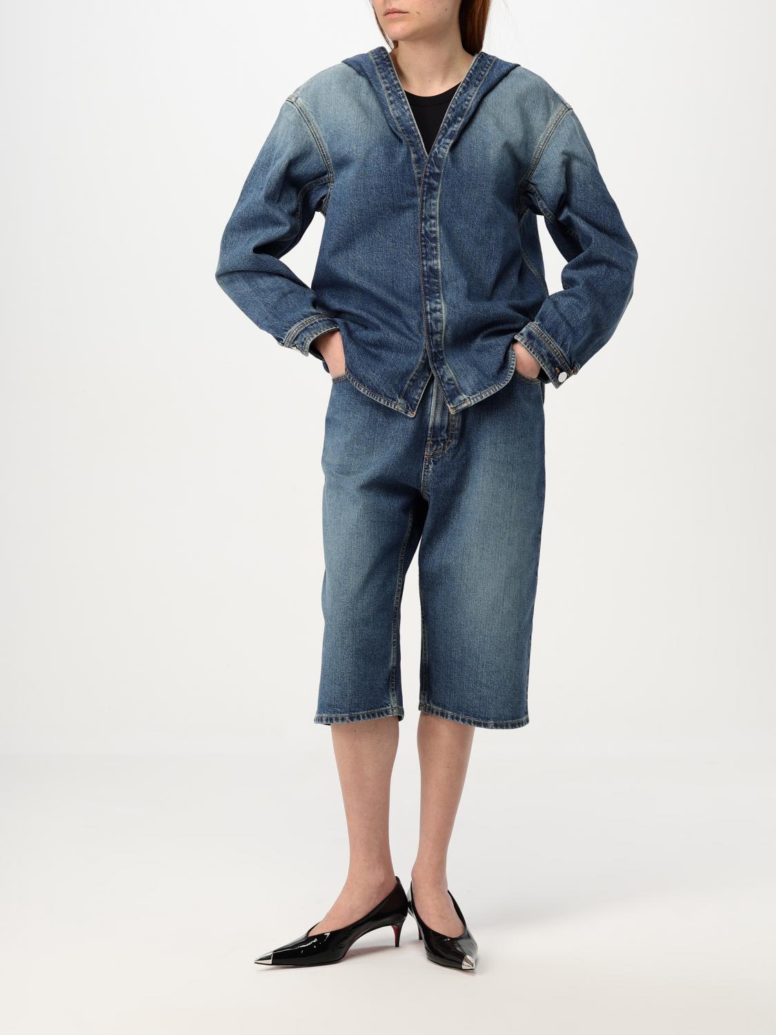 ALAÏA CAMISA: Camisa mujer AlaÏa, Denim - Img 2