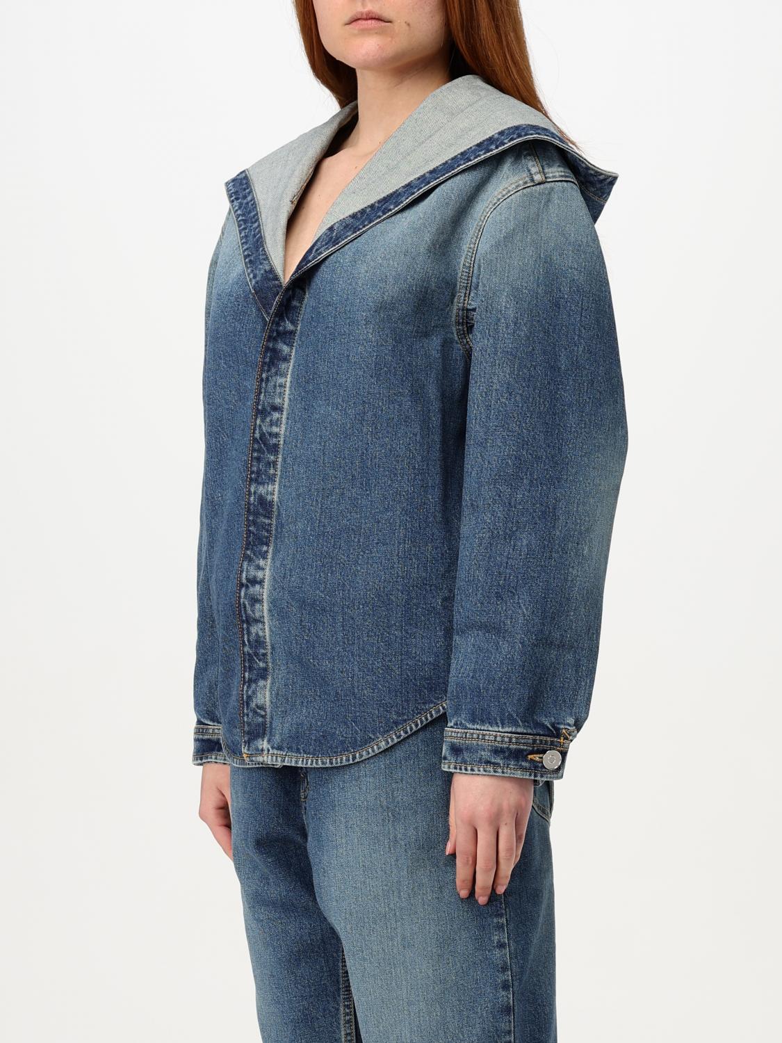 ALAÏA CAMISA: Camisa mujer AlaÏa, Denim - Img 4