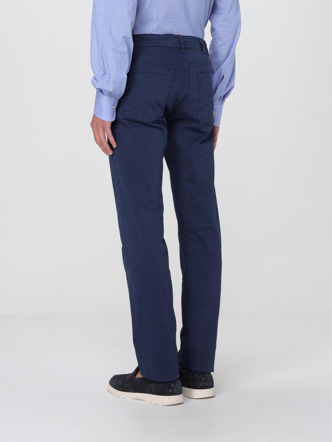 KITON JEANS: Jeans Kiton in denim di cotone stretch , Blue - Img 3