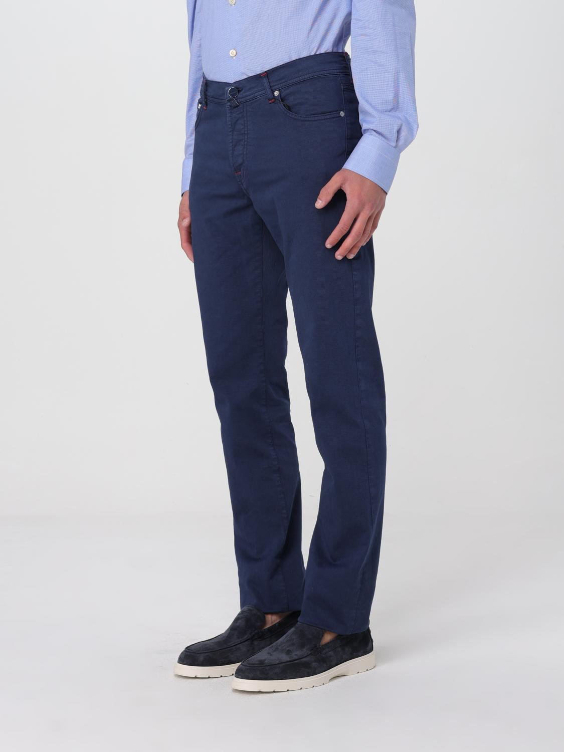 KITON JEANS: Jeans Kiton in denim di cotone stretch , Blue - Img 4