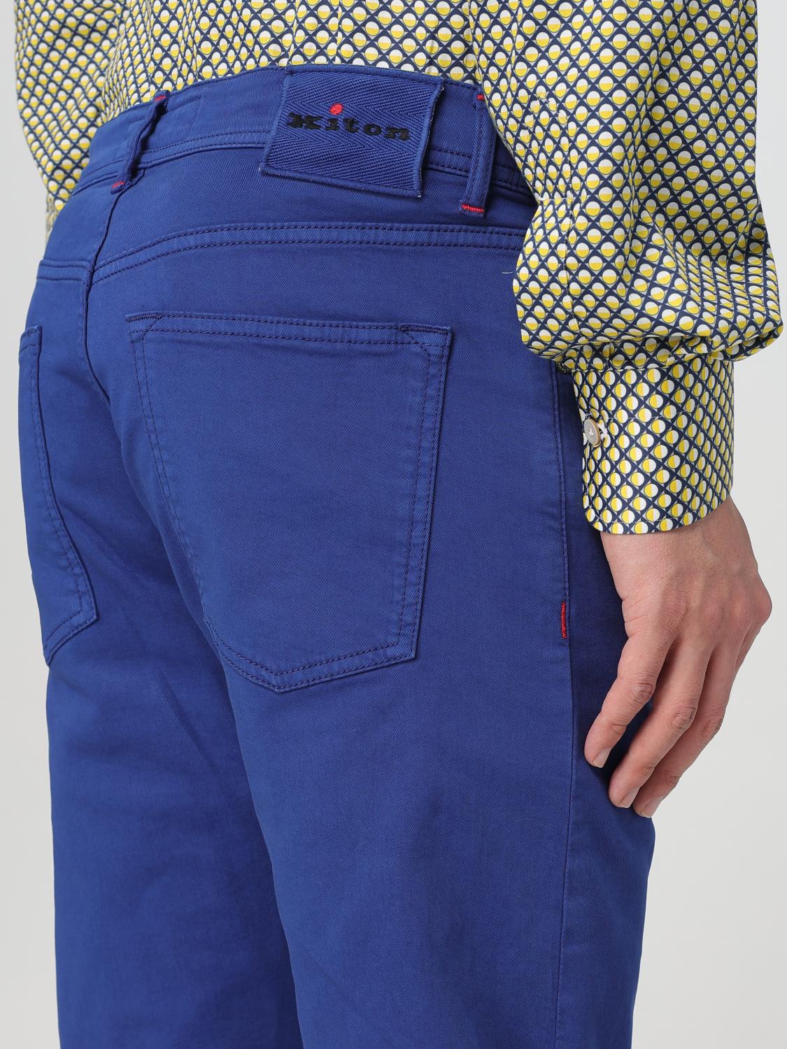 KITON JEANS: Jeans Kiton in denim , Blue - Img 5