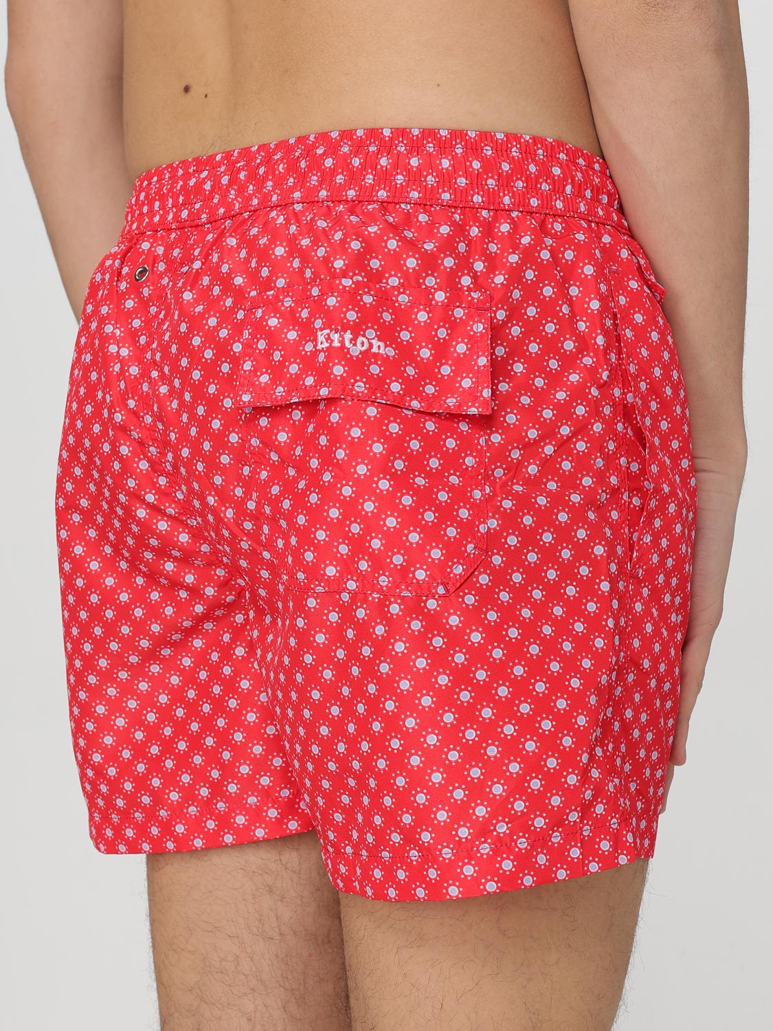 KITON SWIMSUIT: Swimsuit men Kiton, Red - Img 4