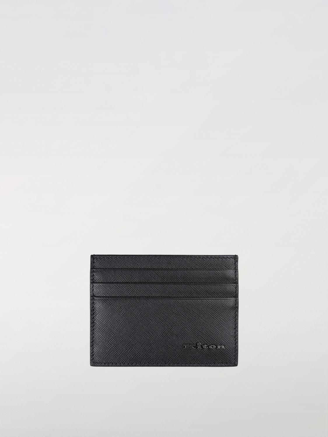 KITON WALLET: Wallet men Kiton, Black - Img 1