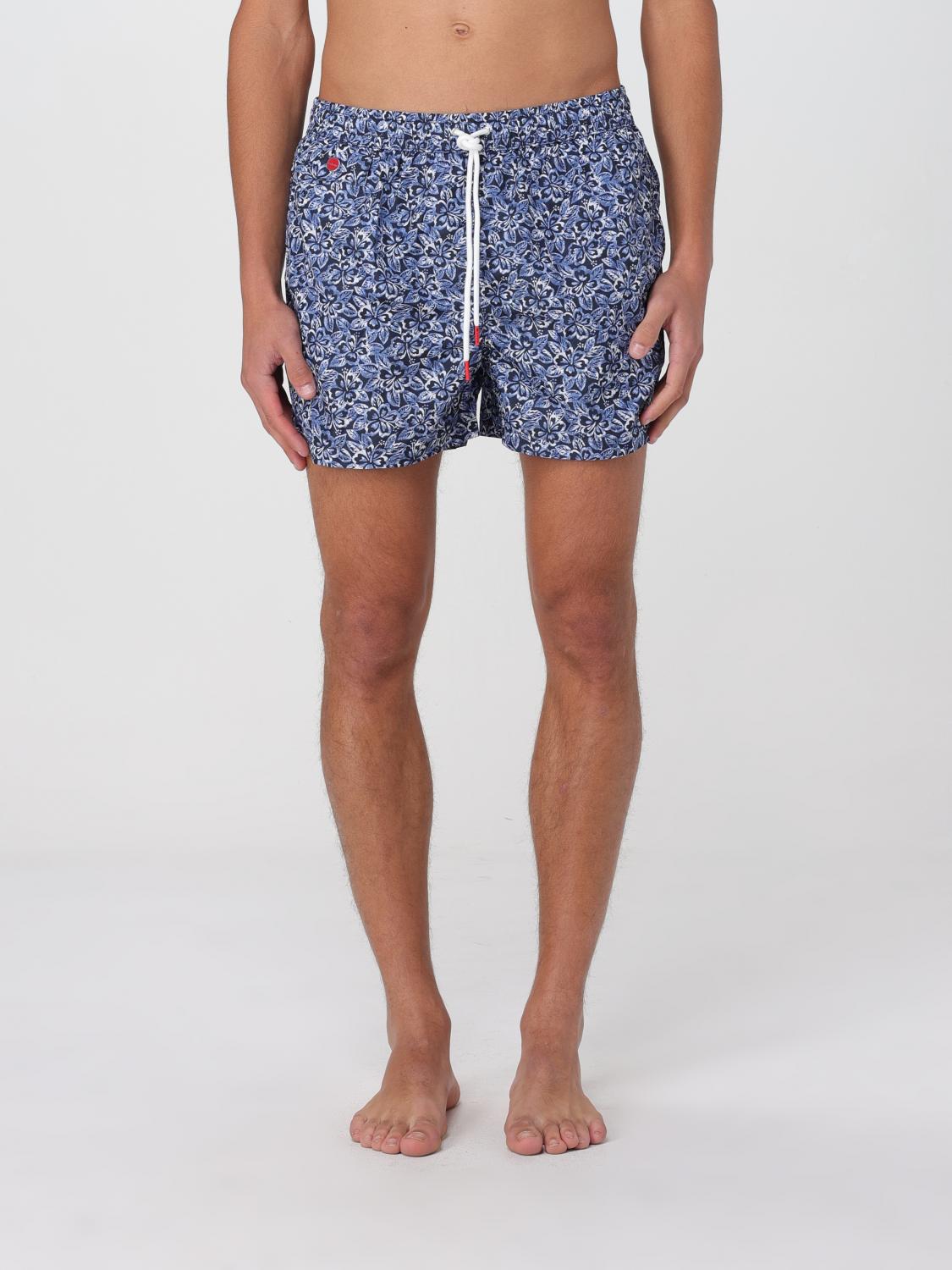 KITON COSTUME: Costume da bagno boxer in poliestere Kiton, Blue - Img 1