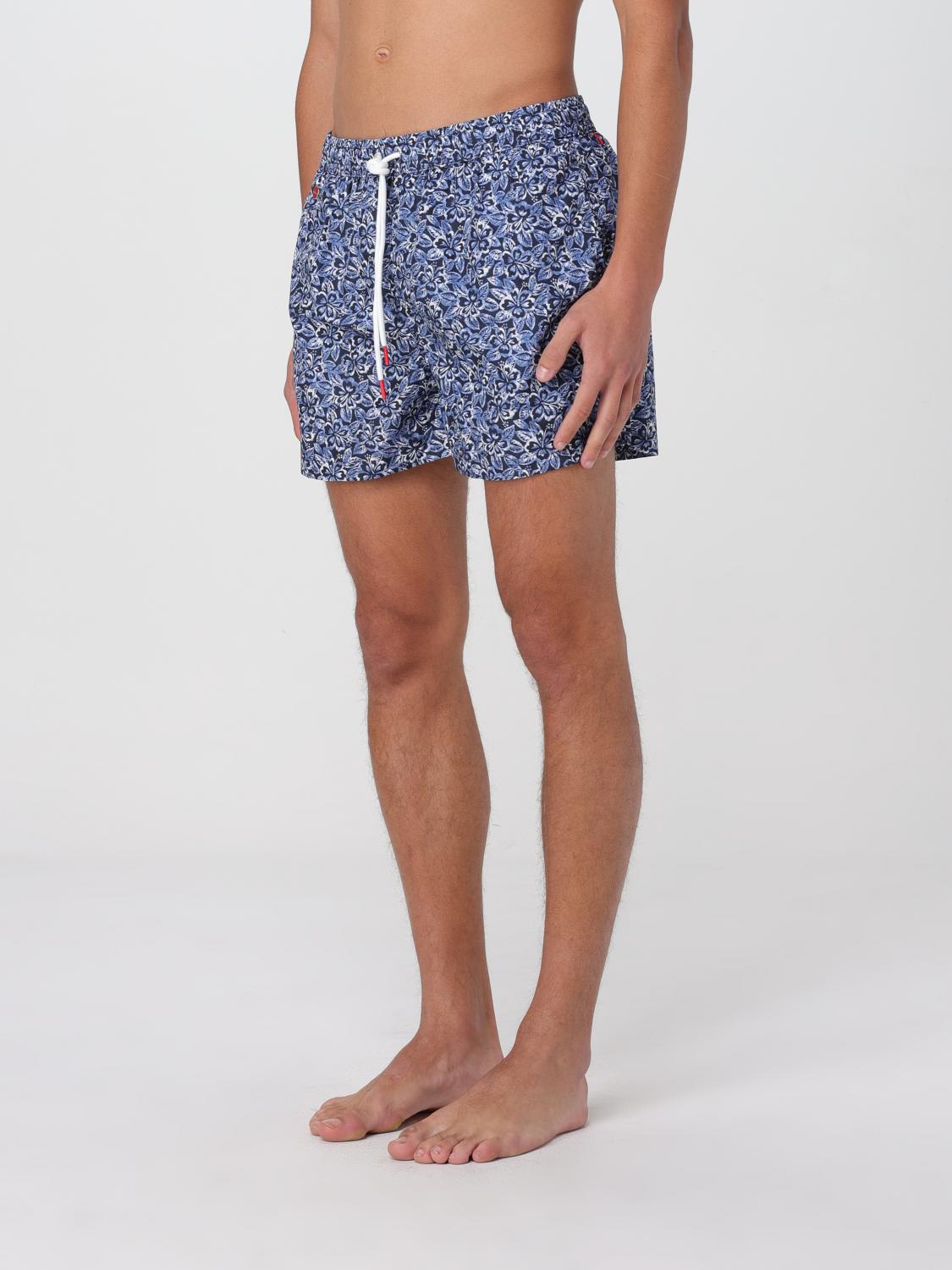 KITON COSTUME: Costume da bagno boxer in poliestere Kiton, Blue - Img 3