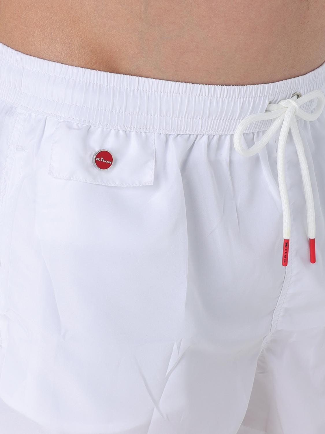 KITON SWIMSUIT: Swimsuit men Kiton, White - Img 4