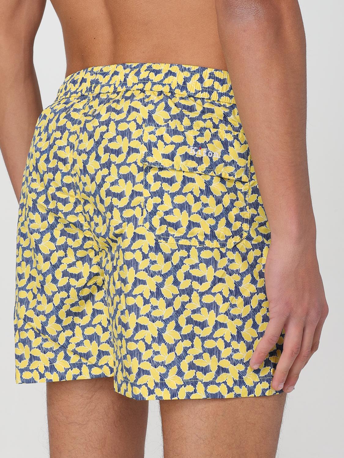 KITON SWIMSUIT: Swimsuit men Kiton, Yellow - Img 4