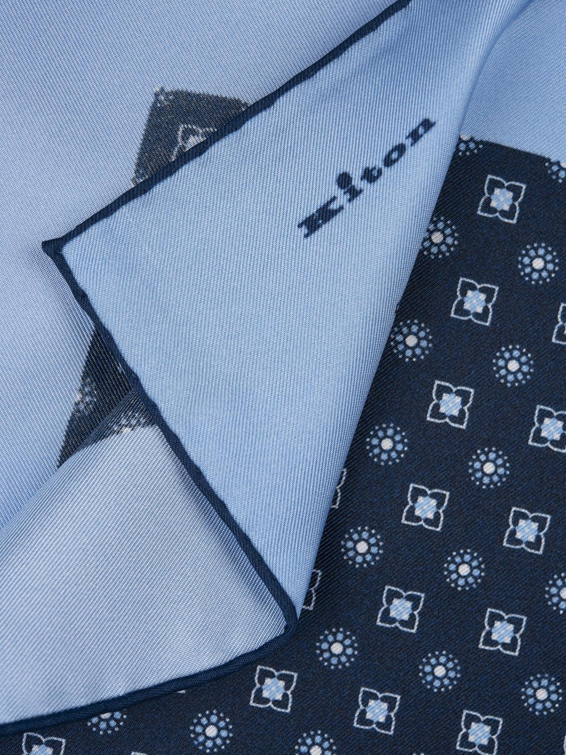 KITON PAÑUELO DE BOLSILLO: Bolsos hombre Kiton, Azul Oscuro - Img 2