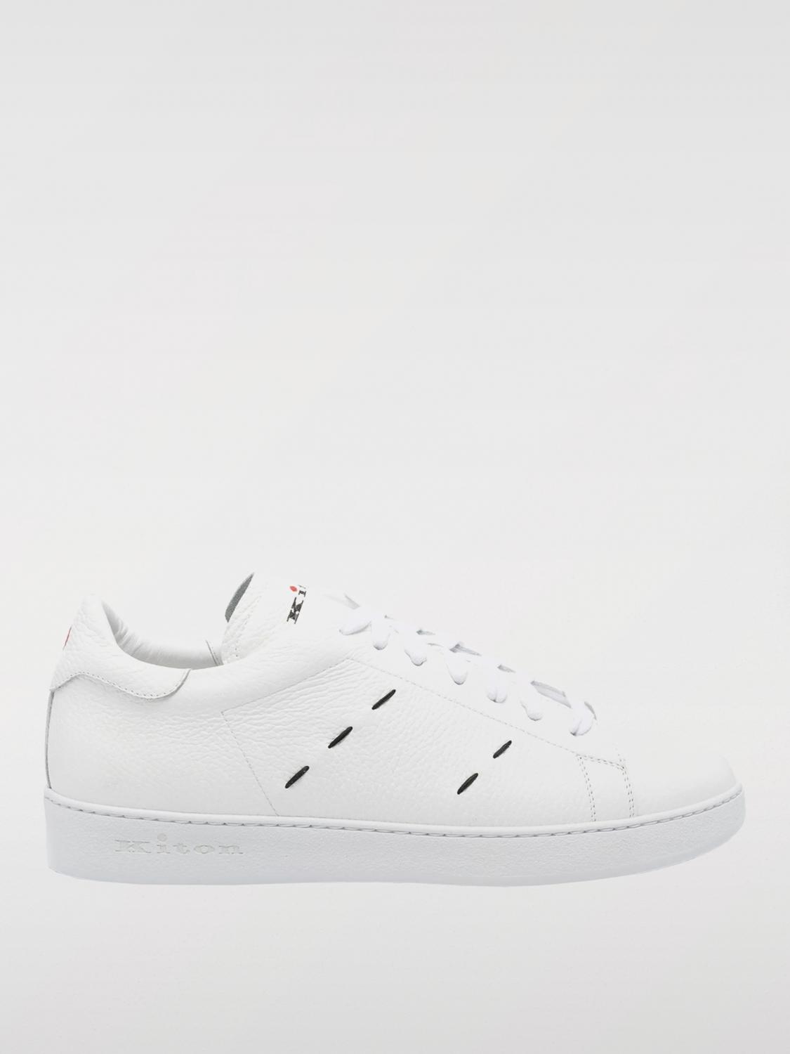 KITON SNEAKERS: Sneakers herren Kiton, Weiß - Img 1